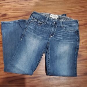 Ariat REAL Denim Jeans Women’s Size  32 regular Low Rise Boot Cut Denim